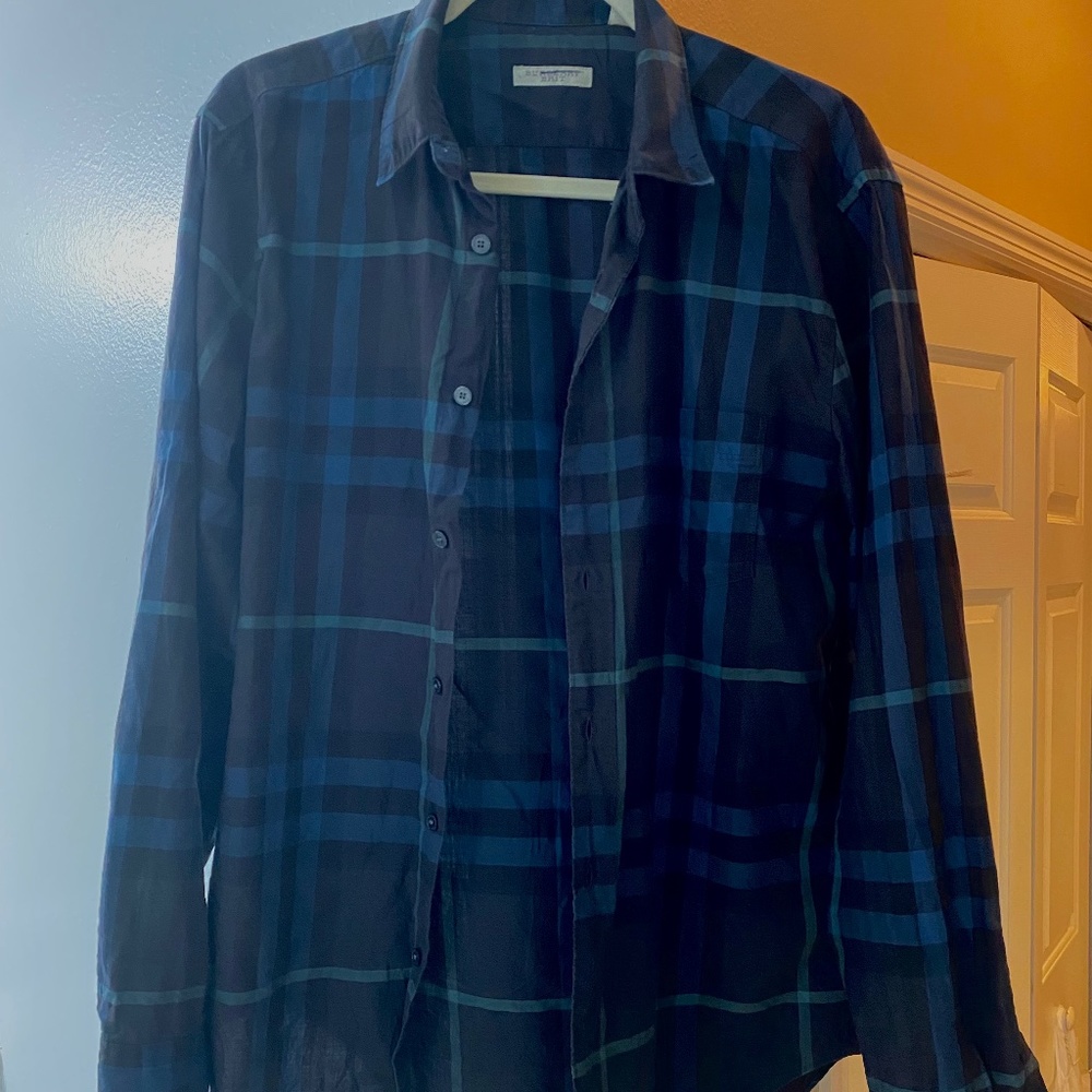 Burberry shirt men size large